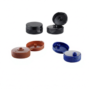 High Quality 28mm 32mm 38mm Flip Top Lid with Silicone Valve for Honey Sauce and Liquid <b>Bottles</b> - Product Image 1