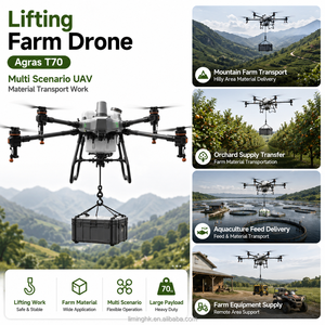 Drone agricole Agras T70 pour le levage et le transport de matériaux en agriculture, adapté à divers scénarios : vergers, aquaculture, travaux de terrain. - Product Image 1