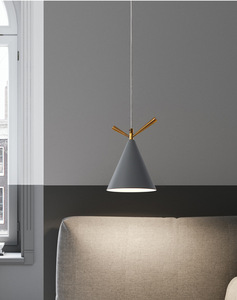 北欧现代复古阁楼吊灯E27黑色工业灯单床头豪华吊灯餐厅酒吧小号 - Product Image 2