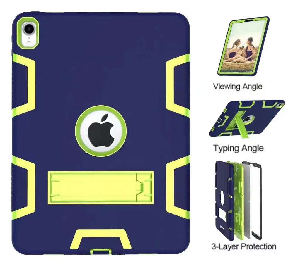 3 in 1 Hybrid Case Robot Hochleistungs-Stoßdämpfer abdeckung mit Stander für iPad 12.9 mini 1234 air air2 Pro Tablet-Hülle für iPad