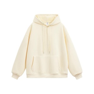 Pas de chaîne Hoodies sweatshirts personnalisé lourd GSM polaire recadrée pull à capuche blanc goutte épaule haute qualité à capuche - Product Image 4