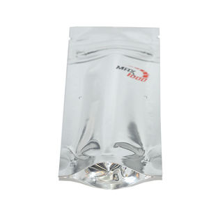 Bolsas <span class=keywords><strong>de</strong></span> plástico con estampado personalizado para niños, bolsas <span class=keywords><strong>de</strong></span> Mylar <span class=keywords><strong>de</strong></span> 1lb, 1 Lb, 454g, 16oz, XL, One Pound, 8th, resistente a los olores grandes, color blanco, con cierre <span class=keywords><strong>de</strong></span> cremallera - Product Image 2