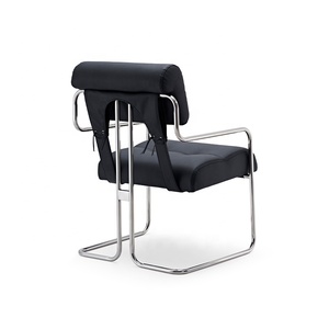 Nordic in pelle Business Reception negoziazione sedia per il tempo libero in acciaio inox poltrona per bar ristorante <span class=keywords><strong>ufficio</strong></span> - Product Image 3