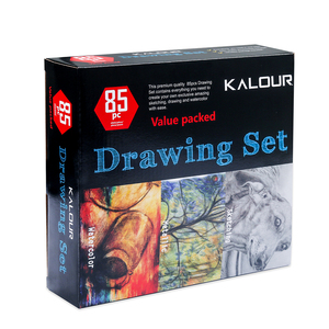 Gran oferta, juego <span class=keywords><strong>de</strong></span> lápices <span class=keywords><strong>de</strong></span> <span class=keywords><strong>dibujo</strong></span> surtidos profesionales <span class=keywords><strong>de</strong></span> 85 piezas con bloc <span class=keywords><strong>de</strong></span> <span class=keywords><strong>dibujo</strong></span> en estuche <span class=keywords><strong>de</strong></span> nailon con cremallera - Product Image 4