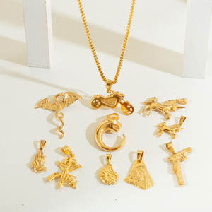 Collana con Ciondolo Drago e Fenice in Giada, Stile Punk, Placcata Oro 14K, in Acciaio Inossidabile, Design Animale, Gioielli Hip Hop per Feste - Product Image 6