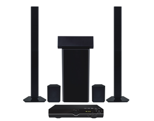 Mini Sistema Home Theatre <span class=keywords><strong>Surround</strong></span> 3D <span class=keywords><strong>Wireless</strong></span> BT 5.1 da 100W con Display a LED Funzione USB e Lettore DVD - Interamente in Plastica - Product Image 3