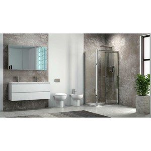 Kamalu KM4000S 70x95cm Cabina de ducha Deslizante Plegable Apertura 6mm Puertas de vidrio con marco de aluminio para baño u hotel - Product Image 2