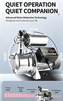 Pompe à jet domestique en acier inoxydable 304, double tension, surpresseur de conduite, haute pression, auto-amorçante, support OEM, 1800W