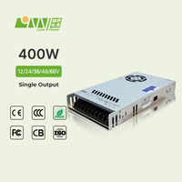 Alimentation à découpage 400W 24V AC-DC à sortie unique pour la maison intelligente et l'industrie, certifiée CE CB FCC, ultra-mince, haute efficacité 86%
