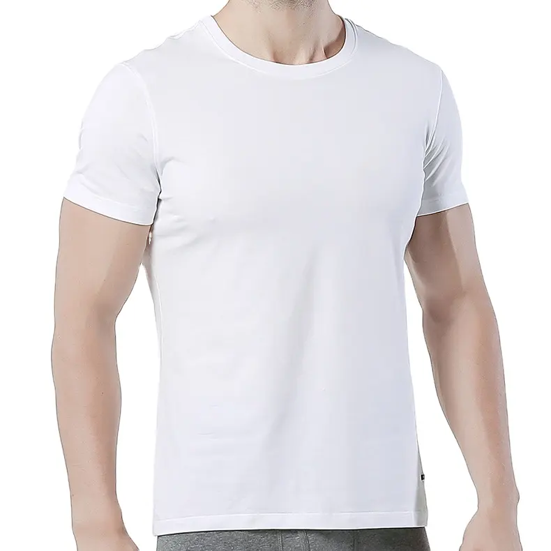 Di base bianco bangladesh t shirt produttori 95 cotone 5 elastan