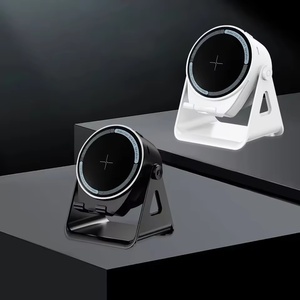 360แม่เหล็กเหนี่ยวนำไร้สายสำหรับ <span class=keywords><strong>Xiaomi</strong></span> ที่วางโทรศัพท์มือถือ ° แบบหมุนได้ลำโพงไฟ RGB แบตเตอรี่3-in-1 1200mAh - Product Image 4