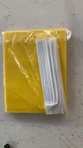 Piège à insectes écologique double face en plastique solide, jaune et bleu, attirant les insectes, pour les thrips et les petites mouches - Product Image 4