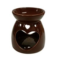Coeurs Offre Spéciale, brûleur à huile en céramique creux en gros fondeur de cire en céramique lampe chauffante bougies brûleurs d'encens à l'huile essentielle