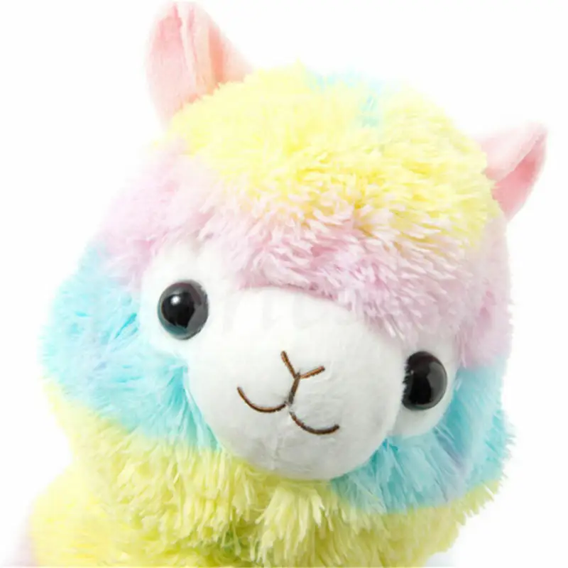 5 \ "Regenboog Kawaii Alpaca Lama Arpakasso Zacht Knuffel Pop Schattig Decoratief Object Cadeau