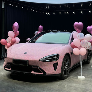 Beforeafter <span class=keywords><strong>Film</strong></span> d'emballage en vinyle de voiture de qualité supérieure Rouleau de <span class=keywords><strong>film</strong></span> de véhicule avec diamants brillants roses scintillants pour voiture - Product Image 2