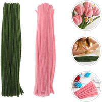 Kleurrijk Chenille-stengelpakket voor knutselen, doe-het-zelf & decoraties, geassorteerde kleuren Chenille-draad pijpreinigers