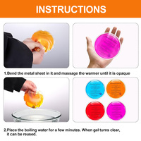 Chauffe-mains réutilisable avec logo personnalisé, activé par un clic, packs de chaleur instantanée, compresse chauffante à pression, gel chauffant pour soulager la douleur