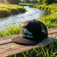 Gorra Trucker de 7 Paneles de Algodón Puro con Logotipo Personalizado al por Mayor, Corona Alta, Bordado, Cierre Ajustable, Visera Plana, Malla Trasera, con Garantía Comercial