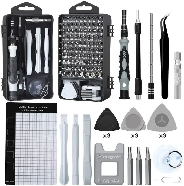 115 In1 Carbon Steel Screwdriver Set Multi-Functional Repair Tools Watch Mobile Phone Electronic Disassembly Bits HYTD HY-GQWJ