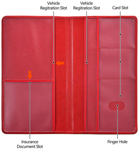 Organizador multiusos <span class=keywords><strong>de</strong></span> documentos y tarjetas <span class=keywords><strong>de</strong></span> seguridad para coche, soporte <span class=keywords><strong>de</strong></span> documentos para automóvil, gran oferta - Product Image 4