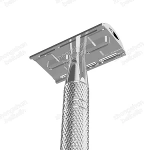 Erkek bakım araçları manuel sakal tıraş Anti kayma emniyet jilet Metal kullanımlık tıraş bıçağı