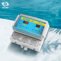 Automatic Salt Water Chlorinator and PH ORP Controller Water Quality Monitor Swimming Pool Disinfect System for in Ground Pool