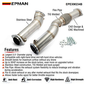 Epman xả xuống ống <span class=keywords><strong>3</strong></span>.5 "chất béo cậu bé downpipes cho BMW S58 M2 M3 M4 G87 G80 g82 G83 epexm234b - Product Image 4