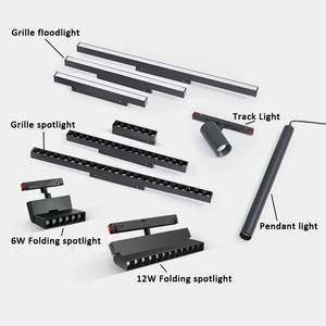 Spot LED magnétique intelligent 30W 48V ultra-plat et moderne en aluminium, dimmable, pour système de rail - Product Image 2