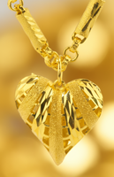 Collier unisexe en laiton plaqué or 24 carats de Dubaï, pendentif cœur pêche, style luxe, chaîne à maillons