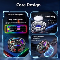 Nouveau coussin de refroidissement magnétique Six effets de lumière réglage à quatre niveaux diffusion en direct Compatible pour les accessoires de jeu de téléphones mobiles