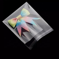 Sacs cadeaux en cellophane avec logo personnalisé, pochettes d'emballage transparentes, sacs pour cadeaux de fête, sacs pour la vente au détail
