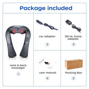 Neue Produktideen Shiatsu Nacken-und Rücken massage gerät Tiefes Gewebe kneten Beheiztes Nacken-und Schulter massage gerät zur Schmerz linderung - Product Image 6