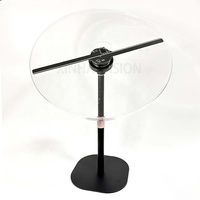 Venta directa del fabricante de 30cm con cubierta protectora Pantalla de escritorio para el hogar Dispositivo holográfico AR con ventilador holográfico