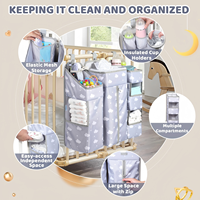 Organizer Popok Bayi Gantung yang Diperkuat, Rak Penyimpanan Popok, Penumpuk Popok