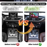 Interface sans fil CarPlay et Android Auto pour Audi A6/A7/A8 MIB2 MMI RMC, navigation Android Auto, Mirror Link, Airplay