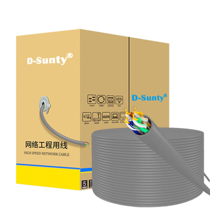 Cable Ethernet LAN Cat6 UTP/FTP para Exteriores de 305m/1000FT, 23AWG/24AWG, CCA/Cobre Desnudo, Cable en Caja - Cable Personalizado para Empresas - Product Image 1