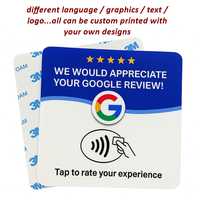 Autocollants de table NFC en acrylique, Autocollants de menu NFC personnalisés en acrylique, Plaques de menu NFC en acrylique, Supports de menu NFC en acrylique