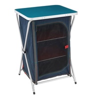 Hangrui - Armoire de cuisine de camping en métal moderne pour l'extérieur, table de rangement pliable facile à assembler pour la restauration hôtelière et les villas