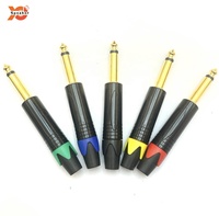 Connecteur audio 6,35 mm, prise de microphone, boîtier métallique, accessoires pour mixeur de guitare, amplificateur, haut-parleur