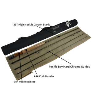 <span class=keywords><strong>Canne</strong></span> à <span class=keywords><strong>mouche</strong></span> courte personnalisée à action rapide en carbone pour les petits cours d'eau et les voyages - Product Image 1