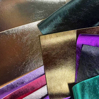 Cuir synthétique PU gaufré à effet métallique coloré pour chaussures, tissus personnalisés, tapis, sacs à main, canapés d'extérieur et décorations