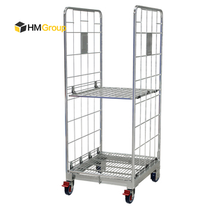 Sıcak daldırma galvanizli çinko <span class=keywords><strong>2</strong></span> tarafı a-çerçeve taşıma için Metal çelik depolama tel tel örgü rulosu konteyner - Product Image 2