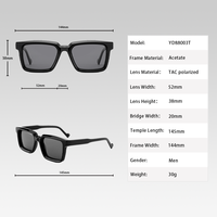 Gafas de Acetato con Montura Óptica Transparente, Modernas, para Hombre y Mujer, Gafas Cuadradas, Anti Luz Azul, Gafas Graduadas