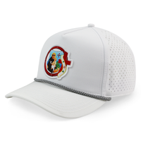Casquette 5 panneaux unisexe imperméable perforée au laser avec logo personnalisé et cordon frontal pour activités de plein air et surf – Fournisseur d'usine HN10
