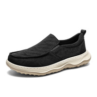 Chaussures en tissu style Pékin ancien 2026 pour homme, hiver, en soie glacée, décontractées, semelle intermédiaire en caoutchouc, doublure en maille, légères, polyvalentes, à enfiler, respirantes, durables