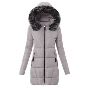 Blouson vert pour femme avec haut court à manches longues, col à capuche, imperméable, pour l'automne et l'hiver, nouveau design tendance - Product Image 3