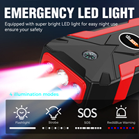 2000A Peak Jump Starter 29800mAh, Penguat Baterai untuk Mesin Bensin 6.0L & Diesel 3.0L, Lampu LED SOS, Kompas & Perlindungan Keamanan Multifungsi