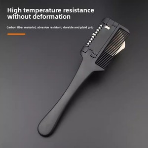 Commercio all'ingrosso ionico doppio lato in plastica <span class=keywords><strong>pettine</strong></span> per <span class=keywords><strong>capelli</strong></span> moda per la casa coltello per diradare i <span class=keywords><strong>capelli</strong></span> strumento di fornitura dei prezzi di fabbrica - Product Image 5