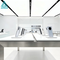 Design d'intérieur moderne pour kiosque de téléphonie mobile, comptoir d'exposition de téléphones, mobilier de présentation pour magasin de téléphonie mobile