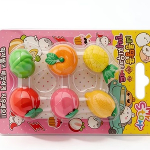 Gommes fantaisie en caoutchouc 3D en forme de fruits colorés, parfumées, mini, prix de gros, cadeaux de papeterie, remplisseurs de chaussettes pour enfants - Product Image 2